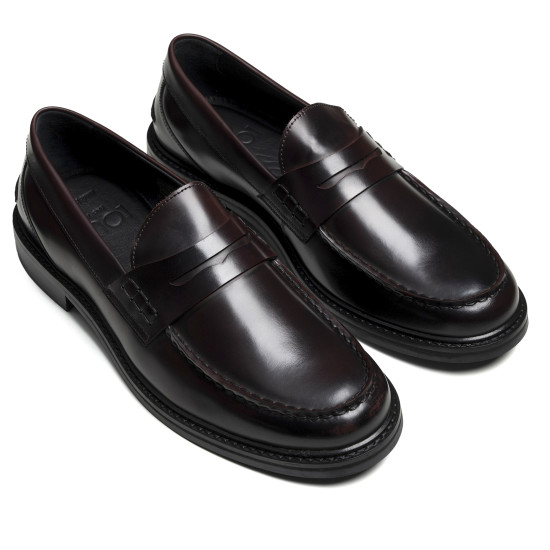 Sapato Masculino Mocassim Prince Burgundy